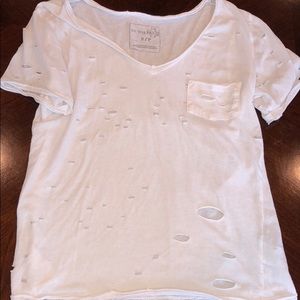 free people ripped tee